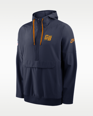 Green Bay Packers Alt Anorak Men's Nike NFL 1/2-Zip Hooded Jacket